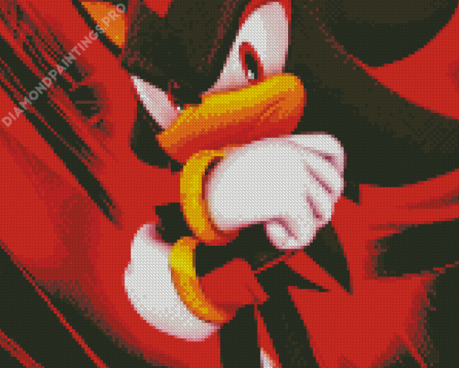 Sonic Shadow Character Diamond Painting