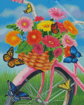 Spring Bike Diamond Painting