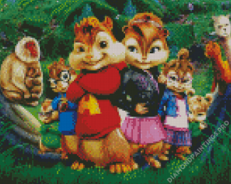 The Alvin And The Chipmunks Animated Film Diamond Painting