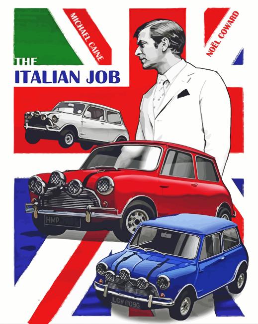 The Italian Job Movie Poster Diamond Painting