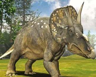 Triceratops Dinosaur Diamond Painting