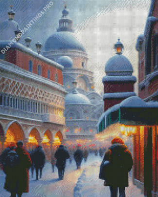 Venice In Christmas Time Diamond Painting