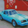 Cyan 1977 Firebird Diamond Painting