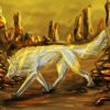 Gold Wolf Art Diamond Painting