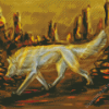 Gold Wolf Art Diamond Painting