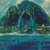 Landscape Fantasy Skull Island Diamond Painting