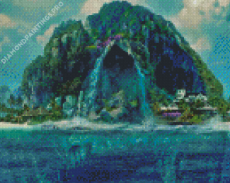 Landscape Fantasy Skull Island Diamond Painting