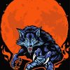 Mad Werewolf Moon Diamond Painting