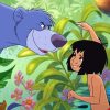Mowgli And Baloo In Forest Diamond Painting
