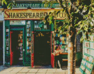 Shakespeare And Company In Paris France Diamond Painting