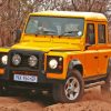 Yellow Land Rover Jeep Diamond Painting