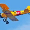 Yellow WWII Airplane Diamond Painting