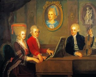 Mozart And his Wife Diamond Painting