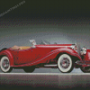 Classic Red Mercedes Roadster Diamond Painting