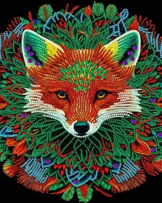 Mandala Fox Head Diamond Painting