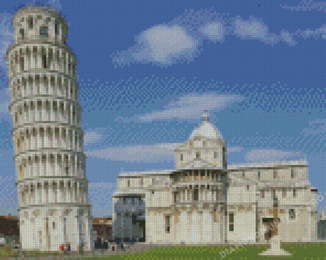 The Leaning Tower Of Pisa Diamond Painting