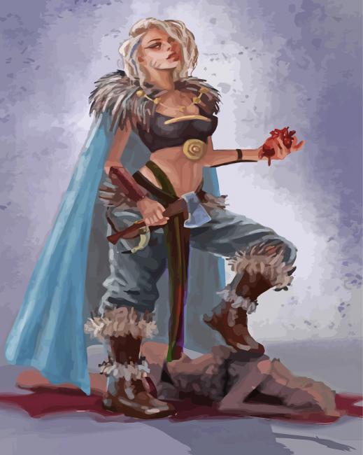 Brave Woman Viking Diamond Painting