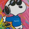 Cartoon Supreme Snoopy Diamond Painting