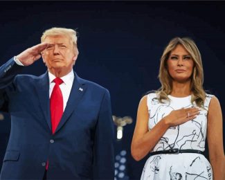 President Trump And Milana Diamond Painting