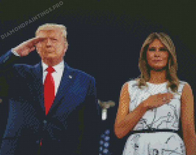 President Trump And Milana Diamond Painting